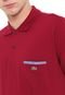 Camisa Polo Lacoste Reta Bolso Vermelha - Marca Lacoste