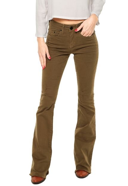 Calça Jeans Calvin Klein Jeans Flare Verde - Marca Calvin Klein Jeans