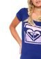 Camiseta Roxy Tropic Heart Azul - Marca Roxy