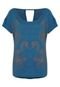 Blusa Colcci Loose Snake Azul - Marca Colcci