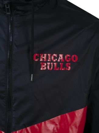 Jaqueta New Era Windbreak Chicago Bulls Preto