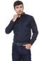 Camisa Victory Eagle Slim Padronagem Azul-Marinho - Marca Victory Eagle