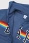 Blusa de Moletom Infantil GAP Rainbow Azul-Marinho - Marca GAP