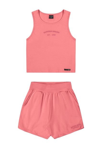 Conjunto Regata e Shorts Elians Beats 271523  Rosa - Marca Elian