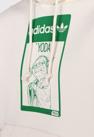 Moletom Fechado adidas Originals Yoda Off-White