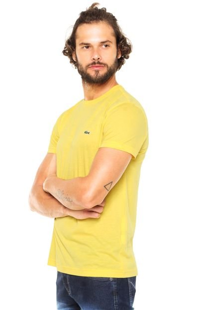 Camiseta Lacoste Bordado Amarela - Marca Lacoste