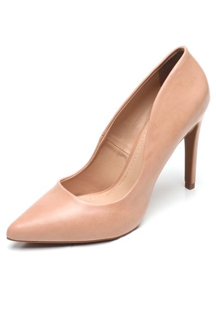 Scarpin Polo London Club Salto Fino Nude - Marca PLC