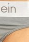 Calcinha Calvin Klein Fio Dental Duality Cinza - Marca Calvin Klein Underwear
