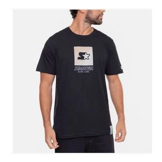 Camiseta Starter Colors Square - Preta Preto