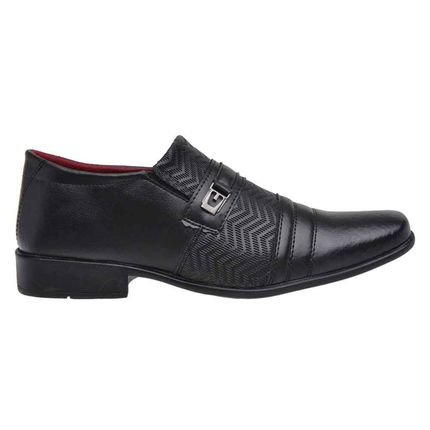 Sapato Social Masculino Recortes Preto - Marca Dhl Calçados