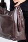 Bolsa sacola de ombro em couro croco Mara Marrom - Marca Andrea Vinci