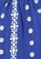 Vestido Capri Leeloo Bordado Azul - Marca Leeloo