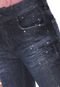 Calça Jeans Colcci Girlfriend Paint Splatter  Azul-marinho - Marca Colcci