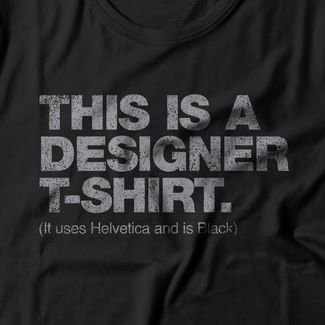 Camiseta Designer T-Shirt - Preto
