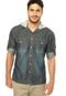 Camisa Jeans Pacific Blue Bolsos Azul - Marca Pacific Blue