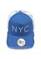 Boné New Era Trucker New York Azul/Branco - Marca New Era