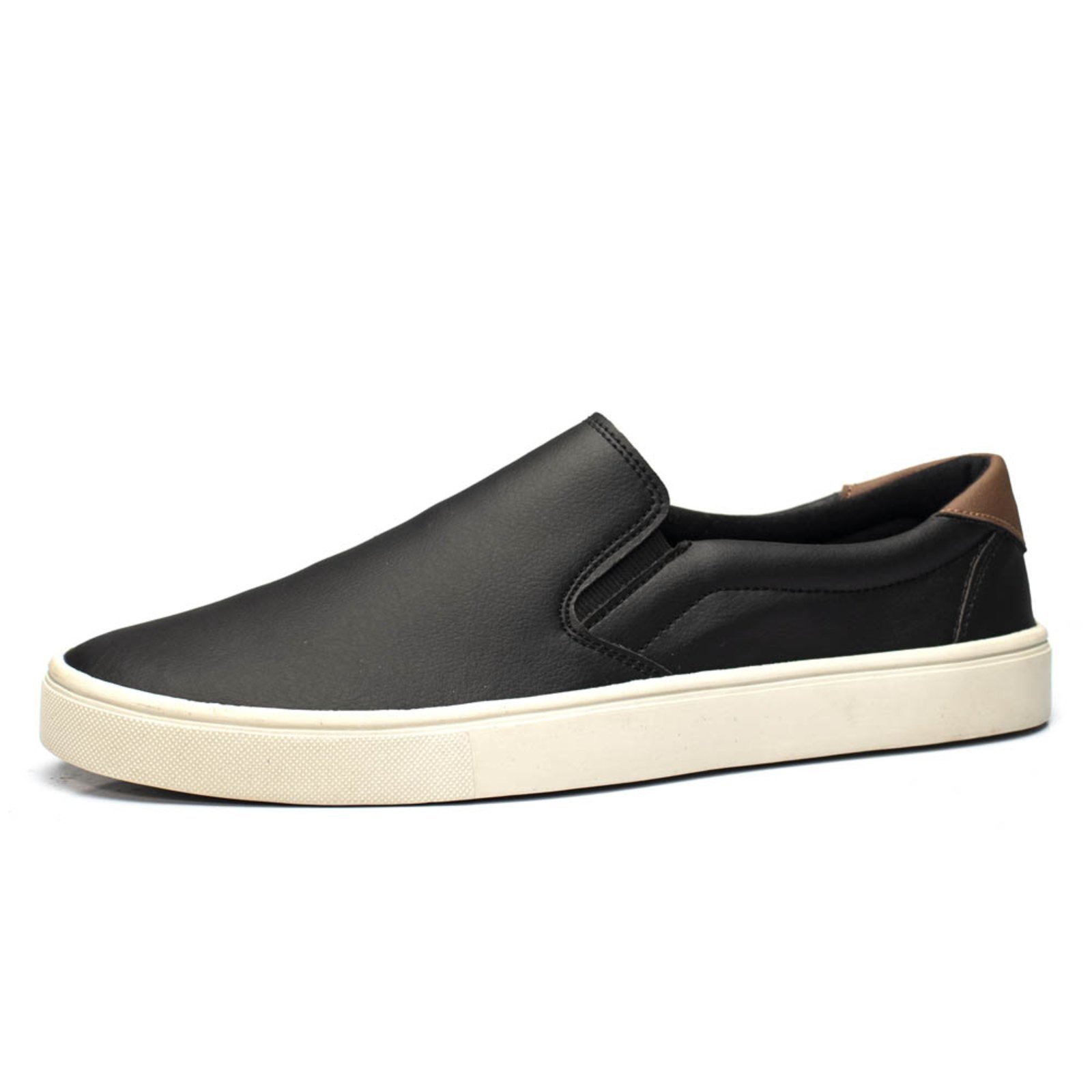 Tenis Slip On Masculino Sapatênis Casual Preto - Marca Lavini Shoes