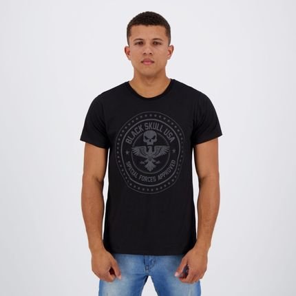 Camiseta Black Skull Aproved Preta - Marca Black Skull