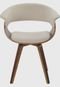 Cadeira Betina Linho Creme Base Giratoria Rivatti - Marca Rivatti