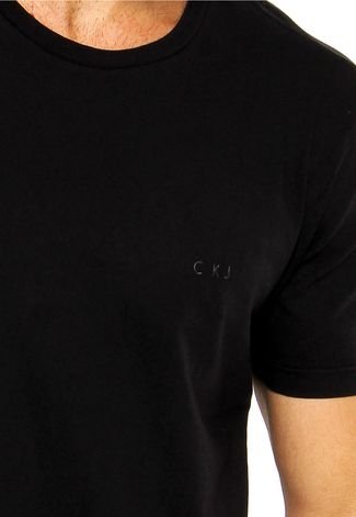 Camiseta Calvin Klein Jeans Logo CKJ Preta