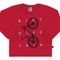 Camiseta Manga Longa Vermelho - Primeiros Passos - Meia Malha Camiseta Vermelho Ref:47352-65-2 - Marca Pulla Bulla