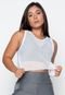 Cropped Transparente Golden Modas Tela Fitness Regata Telinha Academia Blusa Branca - Marca Golden Modas