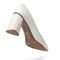 Scarpin Salto Grosso Off White - Marca Duda Machado