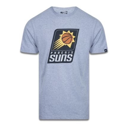 Camiseta New Era Regular Phoenix Suns Mescla Cinza - Marca New Era