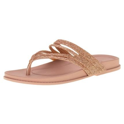 Tamanco Feminino Flat Radiante Grendha - 19011 3299011 Bronze - Marca Grendha