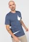 Camiseta Nike Sportswear Stmt Gx Logo Azul-Marinho - Marca Nike Sportswear
