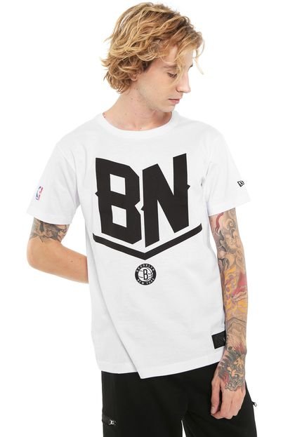 Camiseta New Era Brooklyn Nets Branca - Marca New Era