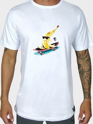 Camiseta Branca Masculina Radical Banana Prime WSS