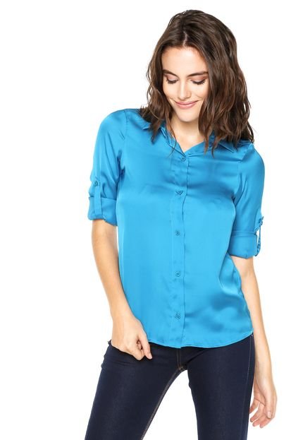 Camisa Colcci Slim Azul - Marca Colcci