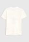 Camiseta Hering Kids Infantil Santasaur Off-White - Marca Hering Kids