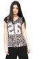 Blusa Top Rock Estampada Preta - Marca Top Rock