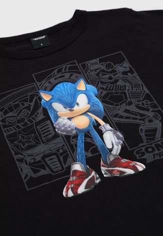 Camiseta Brandili Sonic Preta