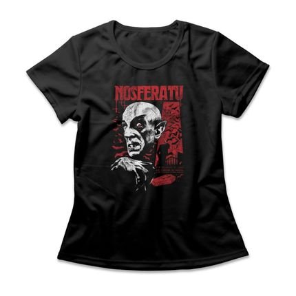Camiseta Feminina Nosferatu - Preto - Marca Studio Geek 