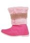 Bota Tricae Infantil Pelugem Strass Rosa - Marca Tricae