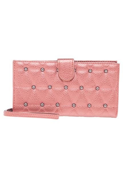 Carteira DAFITI ACCESSORIES Rebites Rosa - Marca DAFITI ACCESSORIES