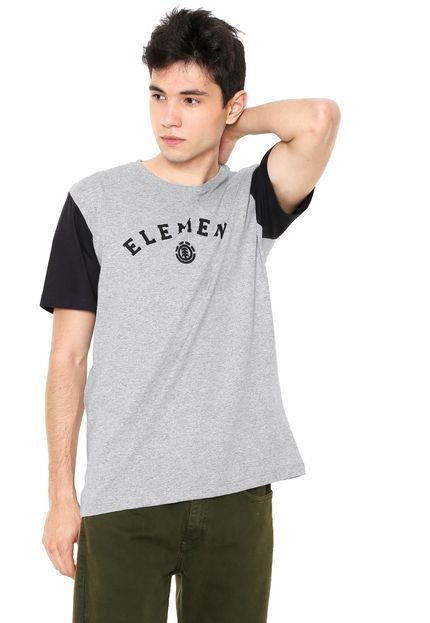 Camiseta Element For Life Cinza/Preta - Marca Element