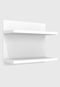 Prateleira Componível Dupla 54 cm Completa Móveis com Fixação Invisível Branco - Marca Completa Móveis