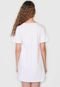 Vestido Forever 21 Curto Babados Off-White - Marca Forever 21