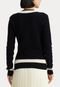 Blusa Tricot Lauren Ralph Lauren Ajustada Logo Preto - Marca Lauren Ralph Lauren