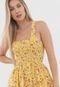 Vestido Lauren Ralph Lauren Midi Floral Amarelo - Marca Lauren Ralph Lauren