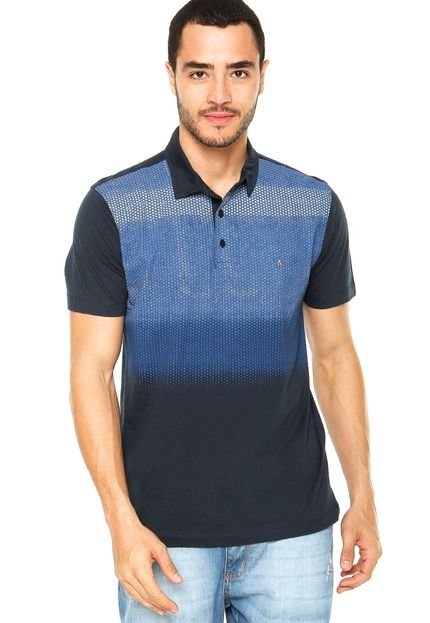 Camisa Polo Aramis Textura Azul - Marca Aramis