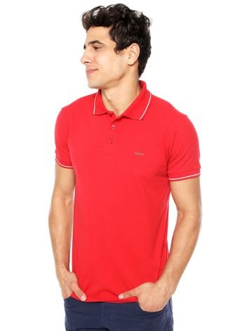 Camisa Polo Colcci Brasil Vermelha