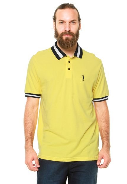 Camisa Polo Aleatory Contraste Amarela - Marca Aleatory