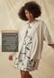 Camisa Inspira Sustentável Ampla Sem Gênero LENZING™ Modal com Linho Bege - Marca Inspira