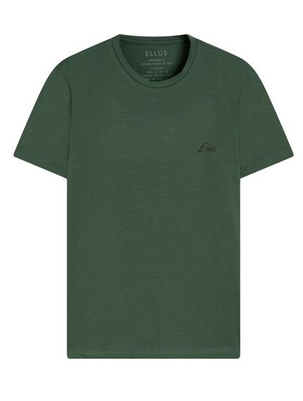 Camiseta Ellus Masculina Cotton Fine Aquarela Classic Verde Militar - Marca Ellus