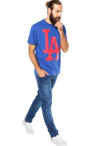 Camiseta Mc New Era Color Los Angeles Dodgers 10 Azul